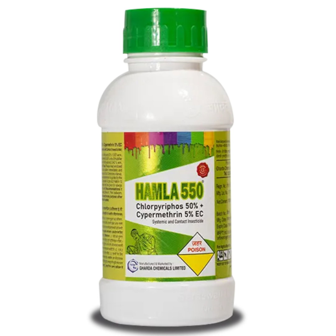 Gharda Hamla 550 Insecticide (Chlorpyriphos 50% + Cypermethrin 5?)