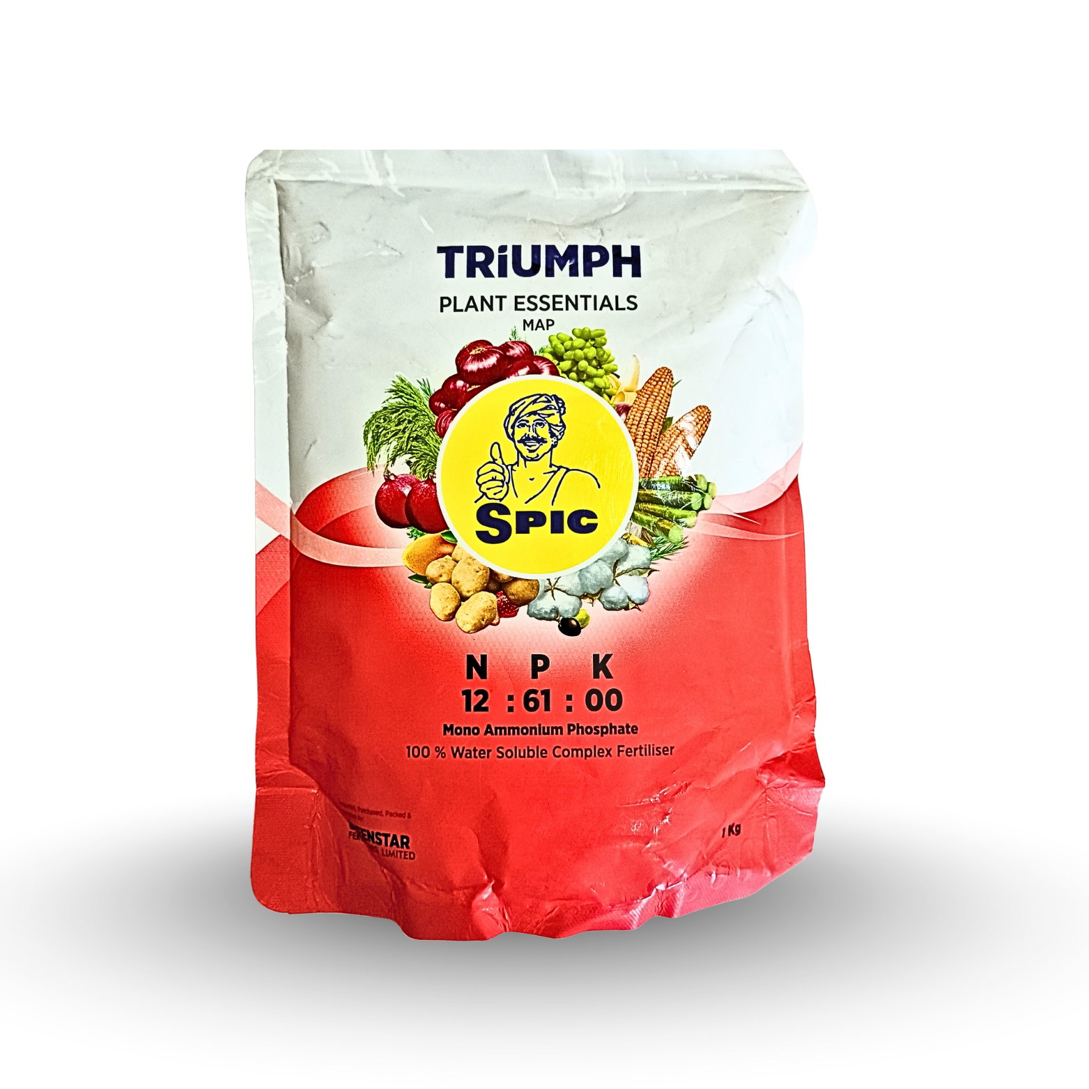 Spic Triumph NPK 12:61:00 (Mono Ammonium Phosphate, 100% Water Soluble Complex Fertiliser)