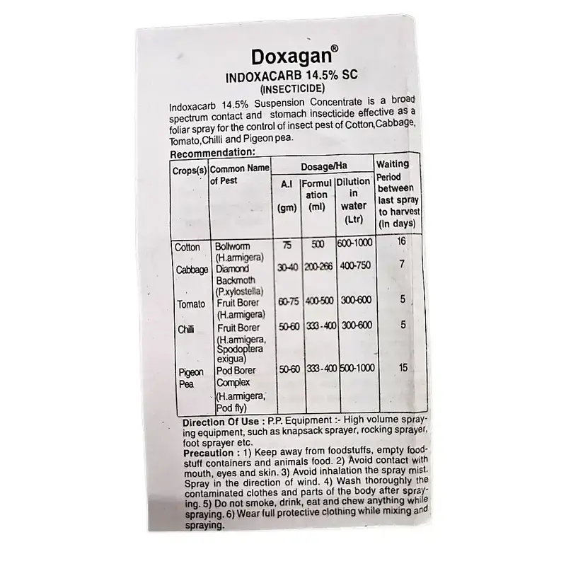 Kisan center Adama Doxagan Insecticide (Indoxacarb 14.5% SC)