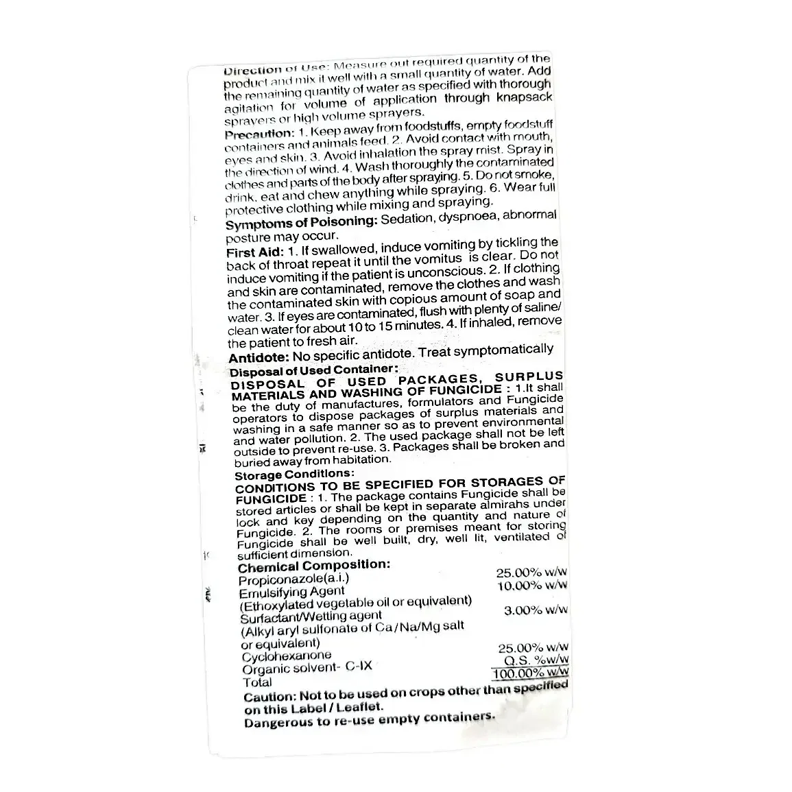 Tata Miraya Insecticide (Emamectin Benzoate 1.5% + Profenofos 35% W/W )