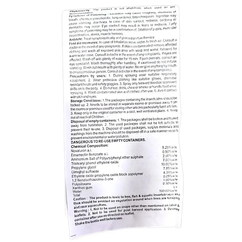 Adama Barazide Insecticide ( Novaluron 5.25% + Emamectin benzoate 0.9% SC )