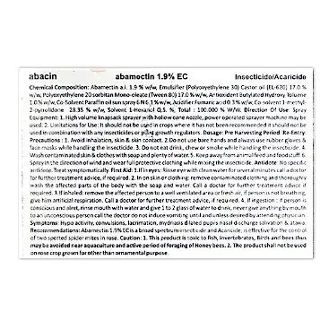 Kisan center Crystal Abacin Insecticide ( Abamectin 1.9? )