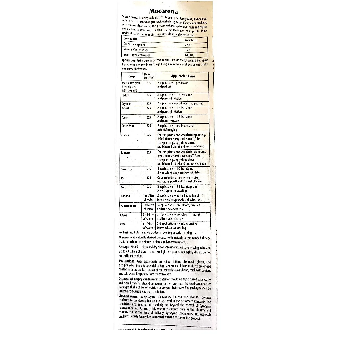 Upl Macarena (Plant Growth Regulator)