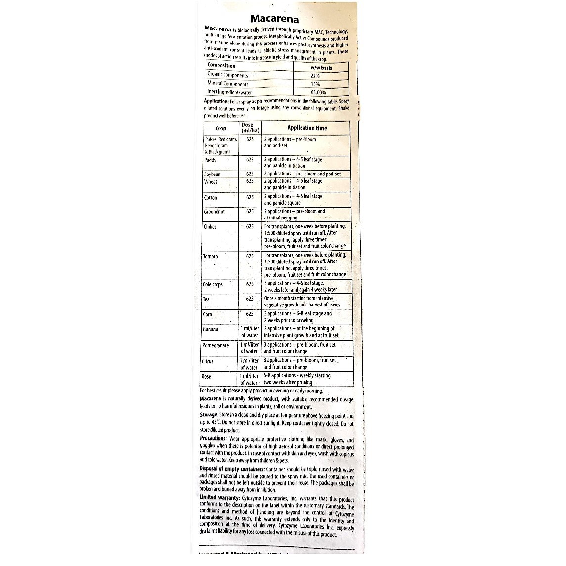 Kisan center Upl Macarena (Plant Growth Regulator)