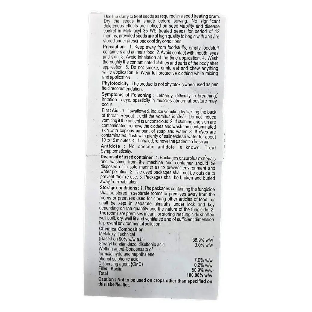 Kisan center Tata Glazer Fungicide (Metalaxyl 35% WS)