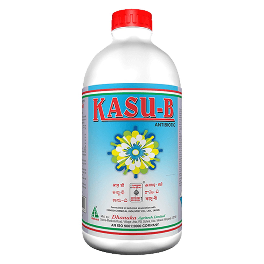Dhanuka Kasu-B, Kasu B fungicide, Dhanuka Kasu B price, Kasugamycin 3% SL, Kasugamycin bactericide, Buy Dhanuka Kasu B online, Kasu B pesticide, Dhanuka agrochemicals, Best bactericide for plants, Bacterial leaf blight control, Paddy BLB chemical, Rice blast fungicide