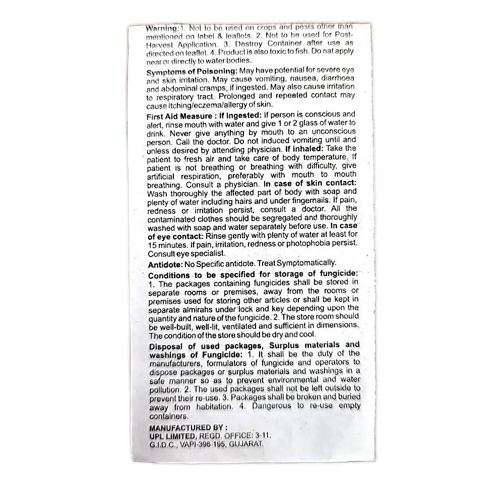 Kisan center UPL Cuprofix Fungicide ( Copper Sulphate 47.15% + Mancozeb 30% WG )