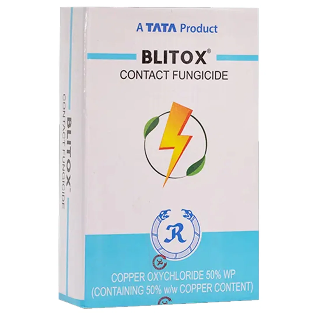 Tata Blitox, Blitox Fungicide, Copper Oxychloride 50% WP, COC 50 WP, Blue copper fungicide, Tata Rallis Blitox, Blitox price 500g, Best medicine for Citrus Canker,