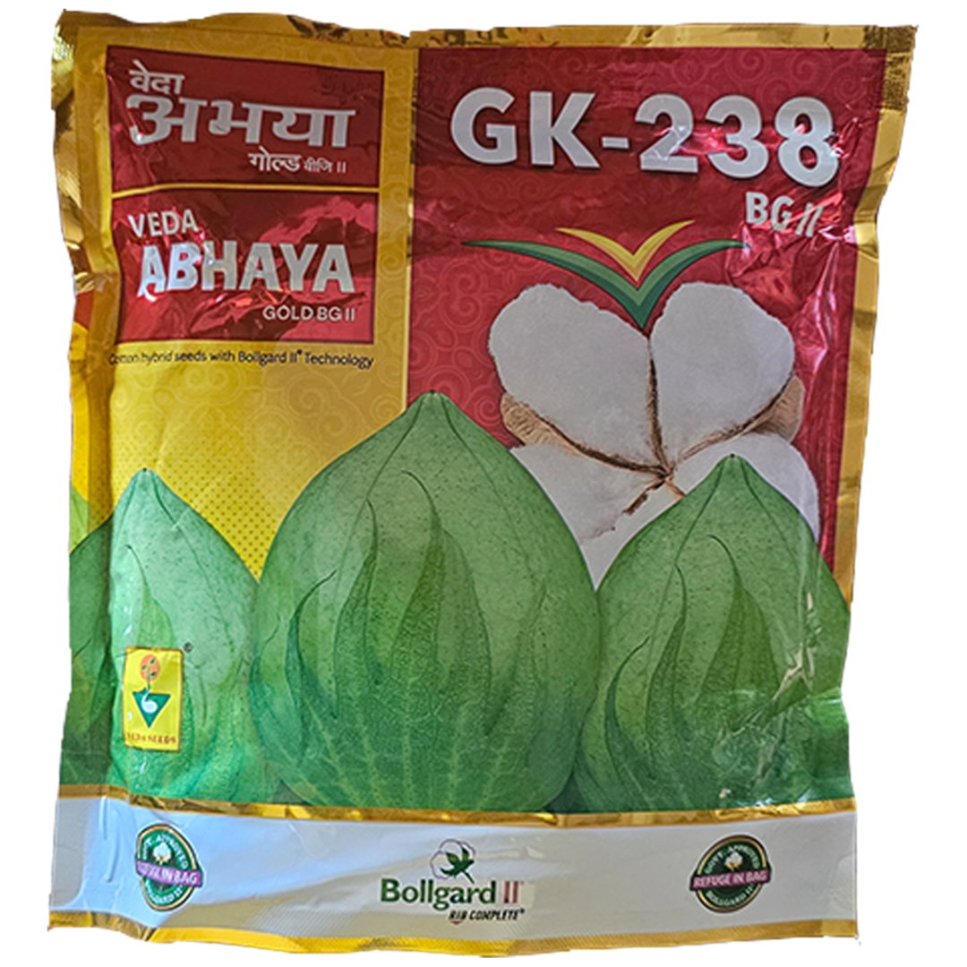 Veda Abhaya Gold, GK 238 BG II cotton seeds, Veda Seeds Abhaya Gold, GK 238 BG2, buy Veda cotton seeds online, GK 238 BG2 price, agriculture seeds online, Veda seeds online booking