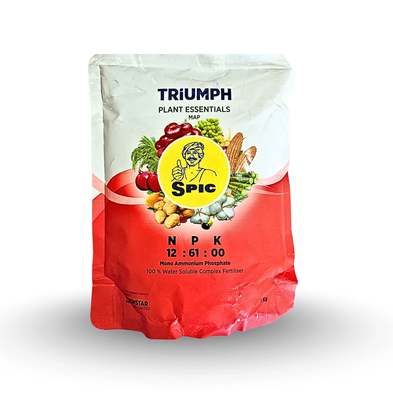 Spic Triumph NPK 12:61:00 (Mono Ammonium Phosphate, 100% Water Soluble Complex Fertiliser)