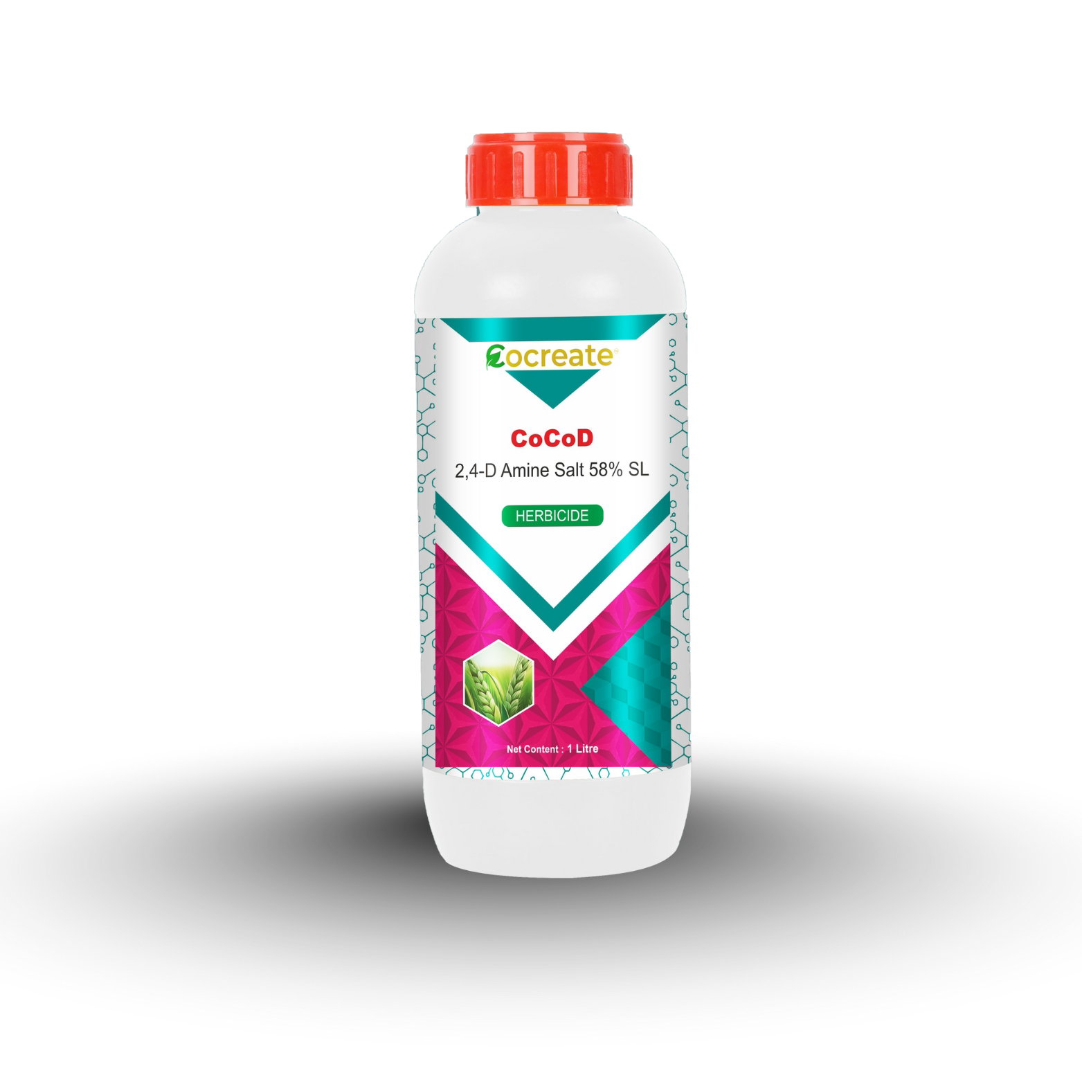 Cocreate CoCoD, CoCoD Herbicide, 2 4-D Amine Salt 58% SL, 2 4-D Amine 58 SL, Cocreate 2 4-D liquid, Gas free 2 4-D, Broadleaf weed killer, Chodi patti ki dawa