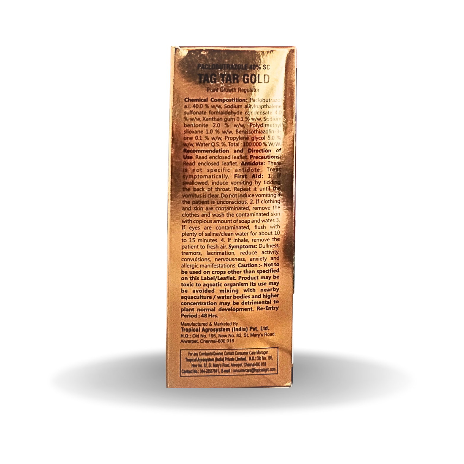Kisan center Tropical Agro Tag Tar Gold (Paclobutrazol 40% w/w SC)